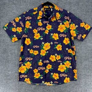 Retro Clifton Guys Dolls Hawaiian shirt M/L vegas casino tiki aloha broadway